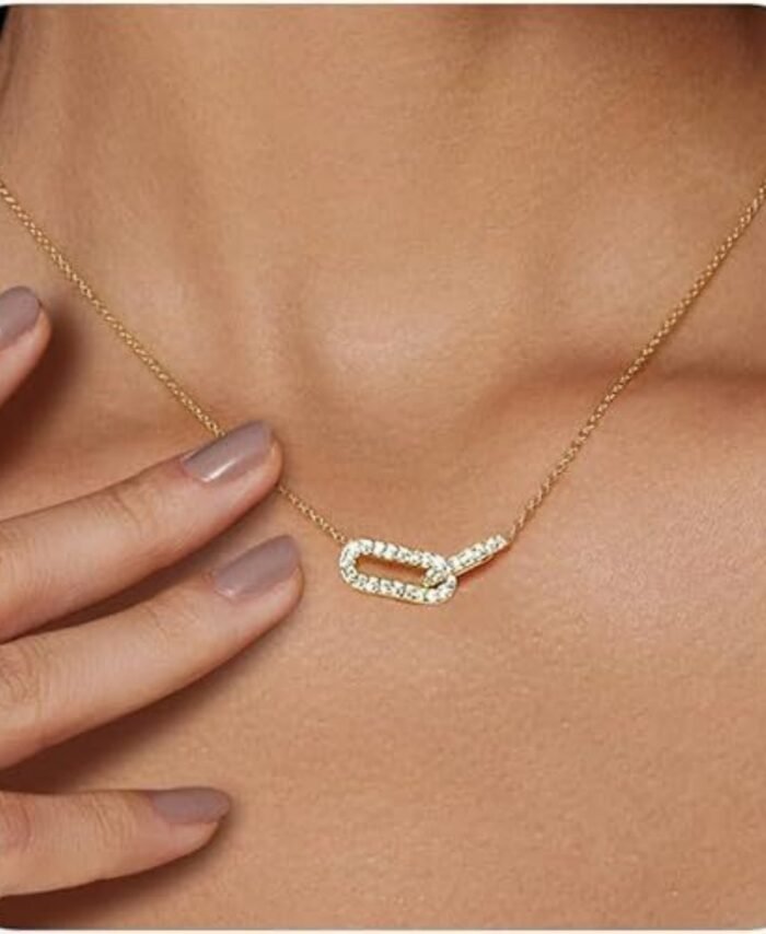 Paperclip Pendant Necklace