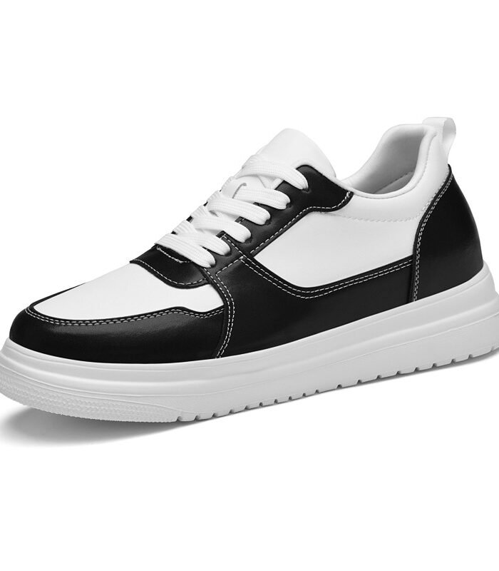 Men Breathable Hidden Height Increasing Casual Sneakers Lightweight Slip On Flat Shoes
