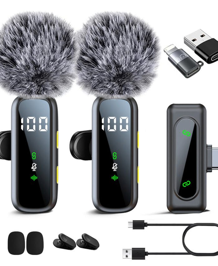 Wireless lapel microphone