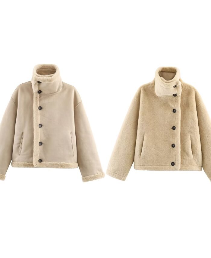 Cross-Border European and American Clothing Aliexpress Popular Reversible Reversible Jacket