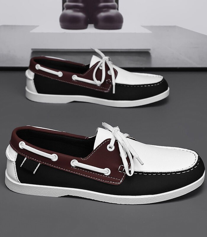 Men's Breathable Canvas Lace-Up Casual Shoes