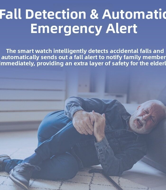 4G GPS Smart Bracelet for Elderly with SOS Fall Alert and Health Monitoring