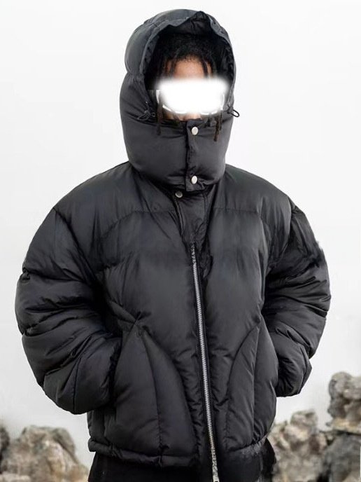 Men's and women's all-purpose solid-color hooded zipper cotton jacket