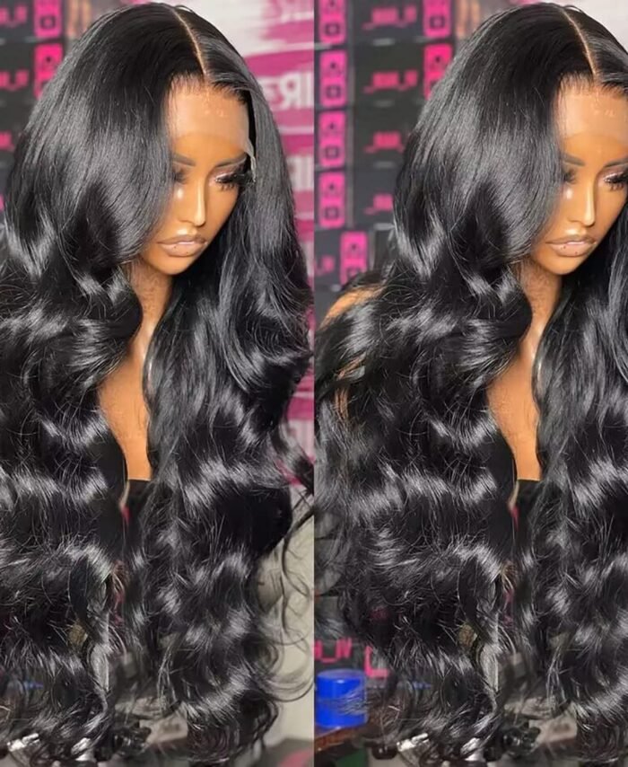 Long Curly Wavy Synthetic Full Head Cover Lace Front Wig
