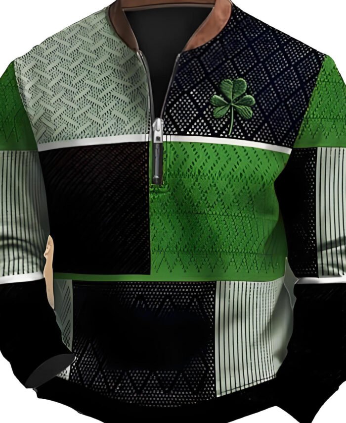 Fashion half-zip men's sport shirt