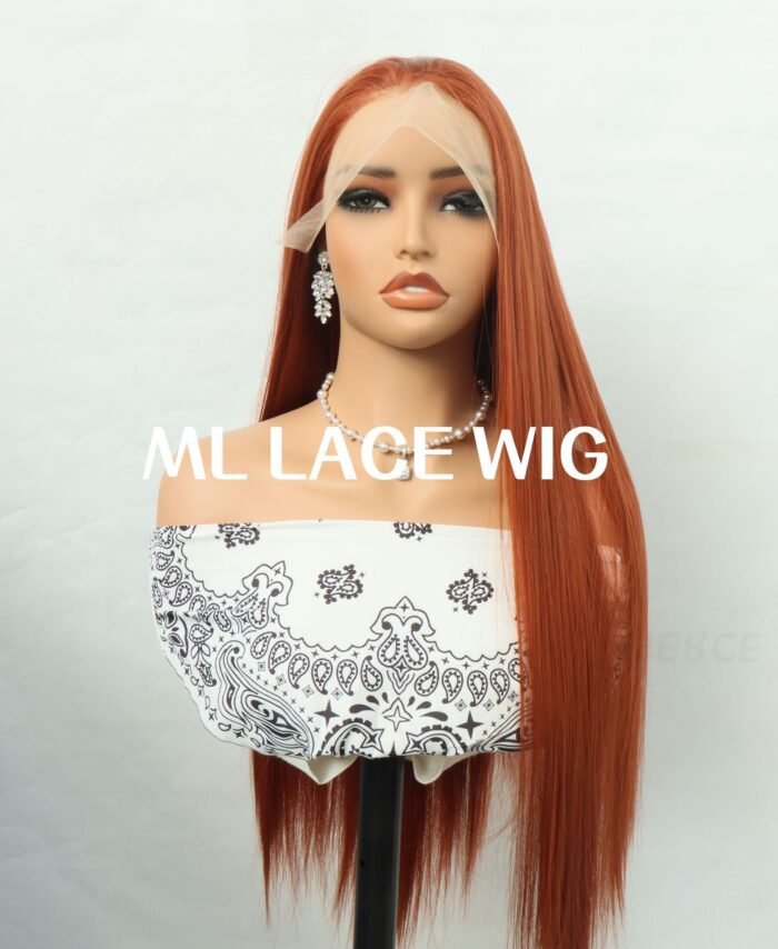 Front part of lace hand-woven wig