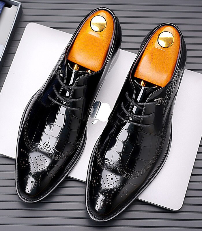 Mens Formal Leather Brogue Shoes