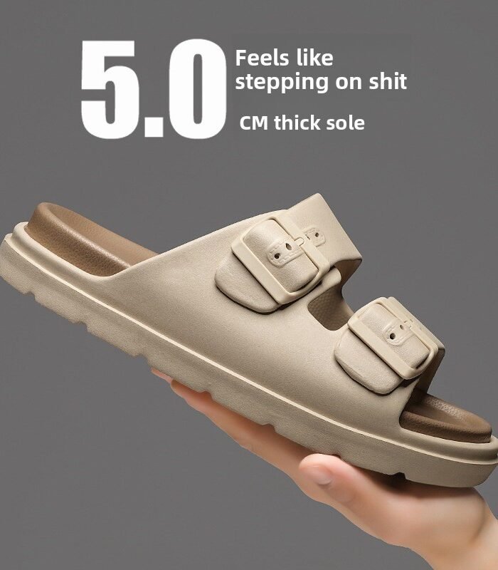 Men's Fashion Double-Layer Thick Sole EVA Slide Sandals