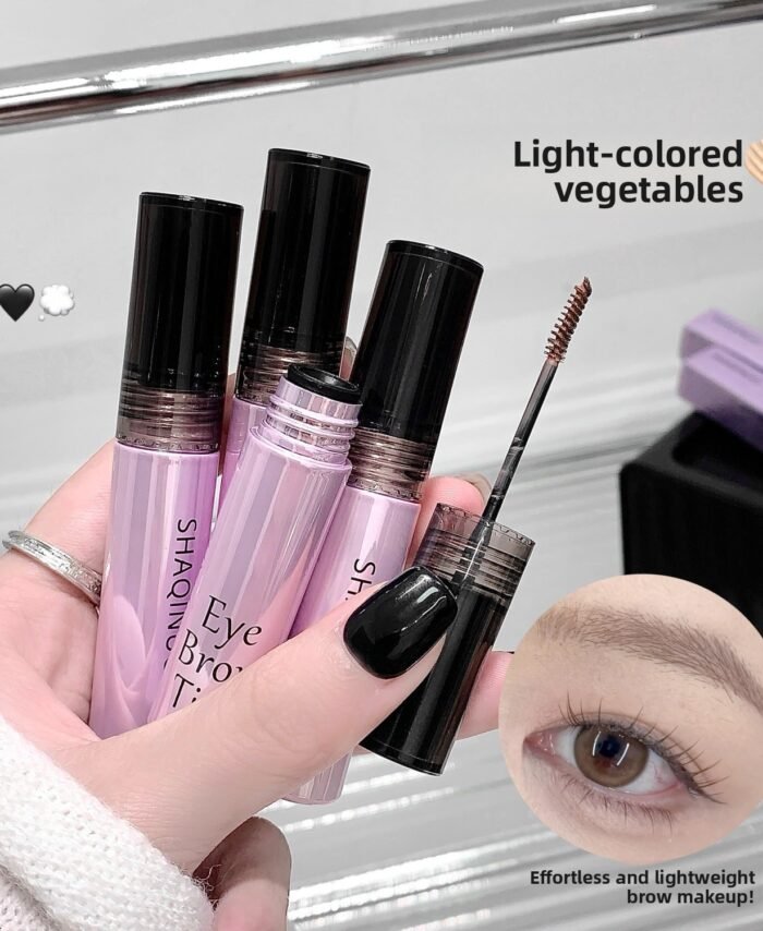 Shaqinuo Misty Finish Eyebrow Gel Korean Style Light Eyebrow Wild Eyebrow Waterproof Korean Makeup Cross-Border Beauty Light Brown Eyebrow Gel