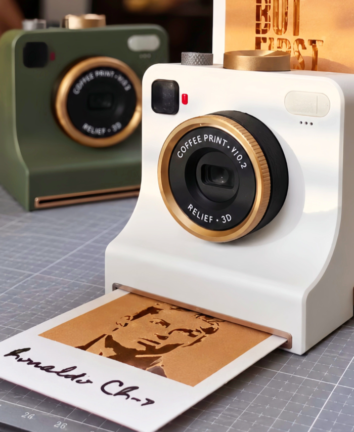 Retro coffee printing machine