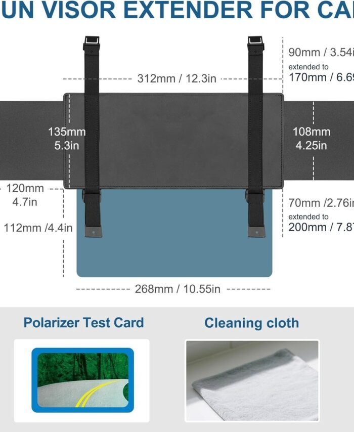 Extensible car sunshade