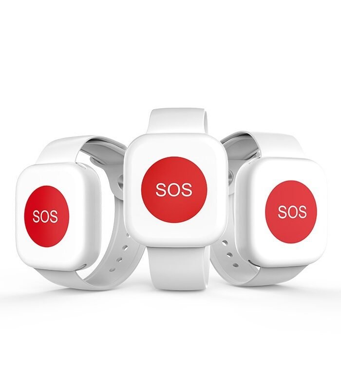 Wireless 433MHz Watch-Style Emergency SOS Alert Help Button Bracelet for Elderly Care