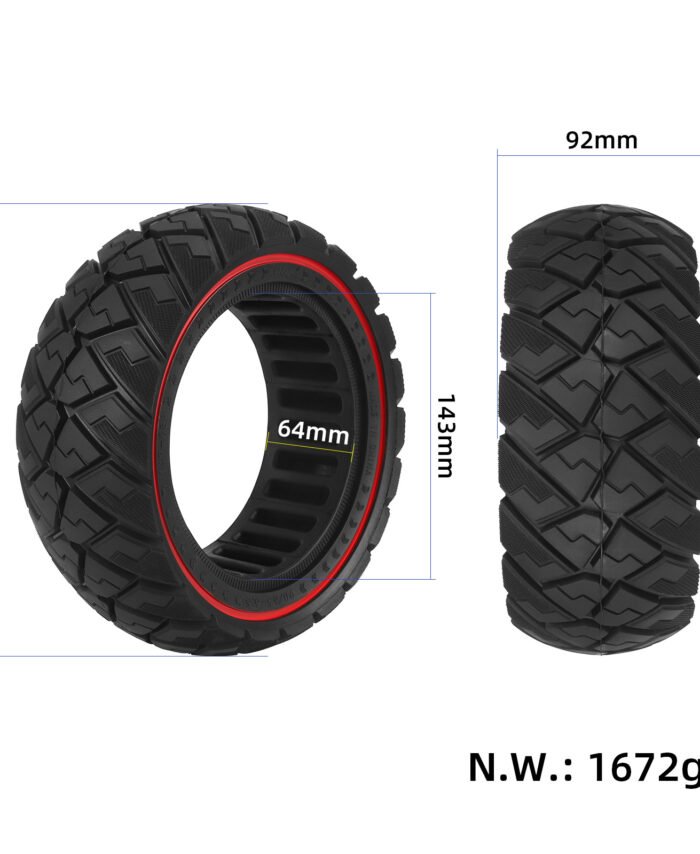 Ulip90/65-6.5 Off-Road Solid Tire for Electric Scooters Shock-Absorbing and Anti-Explosion