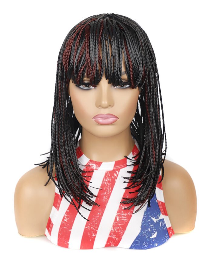 Short Braided Bobo Head Wig