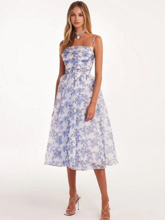 2026 New Spring and Summer Off-Shoulder European and American Women's Fashion Chiffon Fairy-Style Elegant Evening Dress