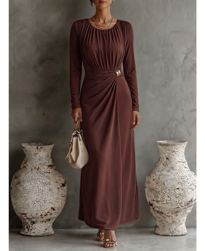 Plus Size Long Sleeve Formal Bodycon Dress